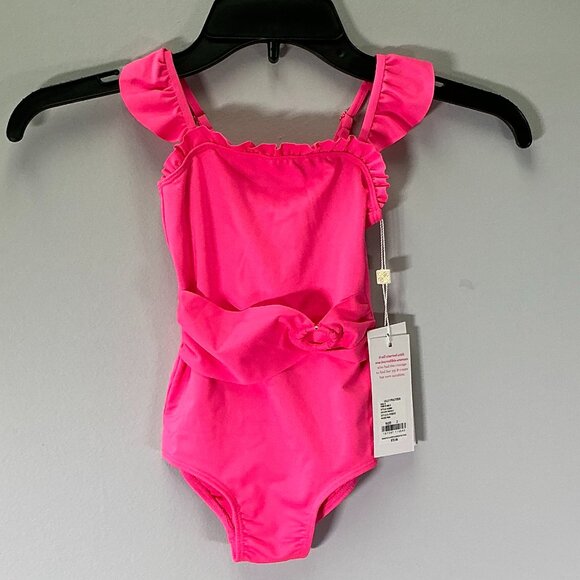 Lilly Pulitzer Ashleigh Girl's Size 2T Pink One-Piece Swimsuit NWT